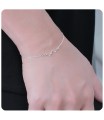 Heart Wave Silver Bracelet BRS-1110